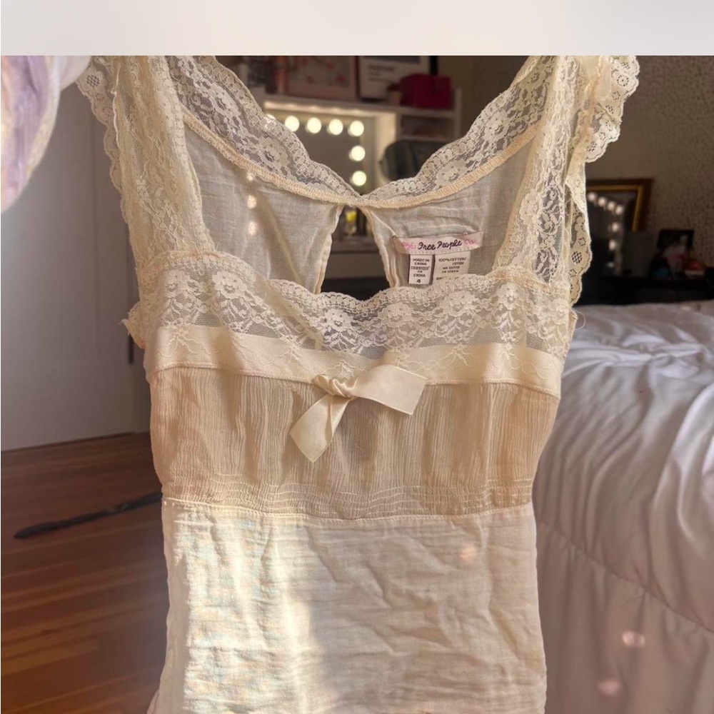 ISO Free People Cream Chemise Intimates Sleepwear